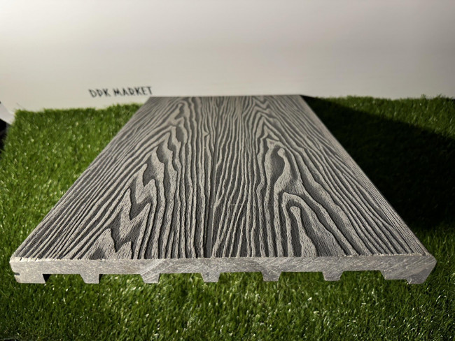 Ступень полнотелая 3D Step из дпк Серый